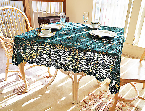 Crochet Square Tablecloths